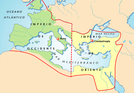 division del Imperio Romano