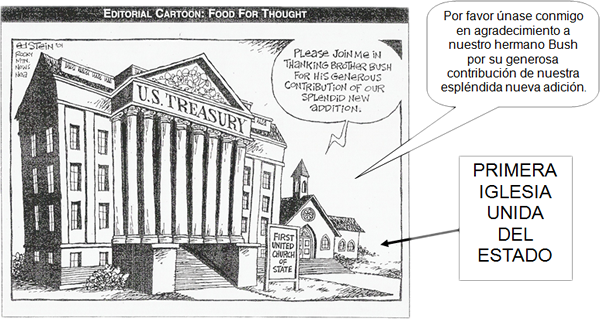 Caricatura Iglesia Estado