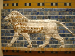 Mosaicos de leones en Babilonia Mosaicos de leones en Babilonia