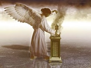 Angel con un incensario de oro